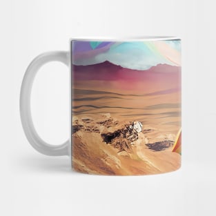 Rainbow on barren land Mug